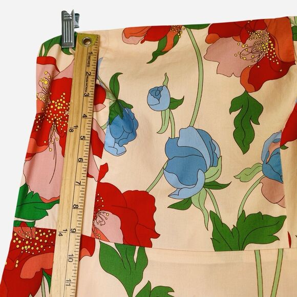 Hyacinth House Tuckernuck Dress L Multicolor Floral High Low Strapless Ruffled - Picture 8 of 16